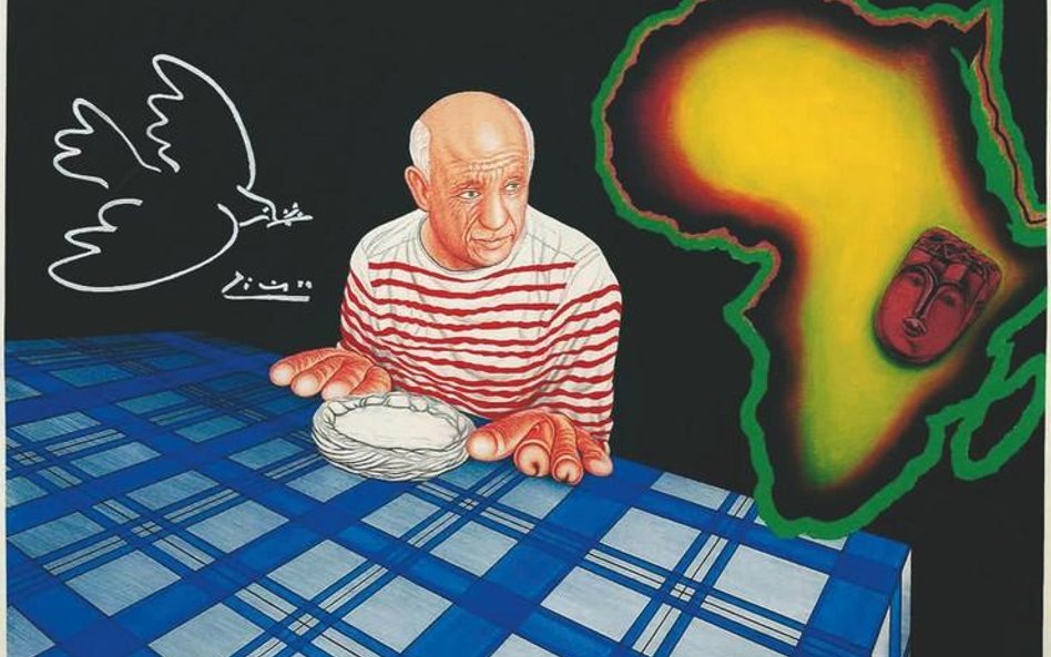 Chéri SAMBA, Picasso, 2000 Akryl na płótnie