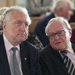 Były prezes Trybunału Konstytucyjnego Andrzej Rzepliński (L) oraz były wiceprezes TK Stanisław Biern
