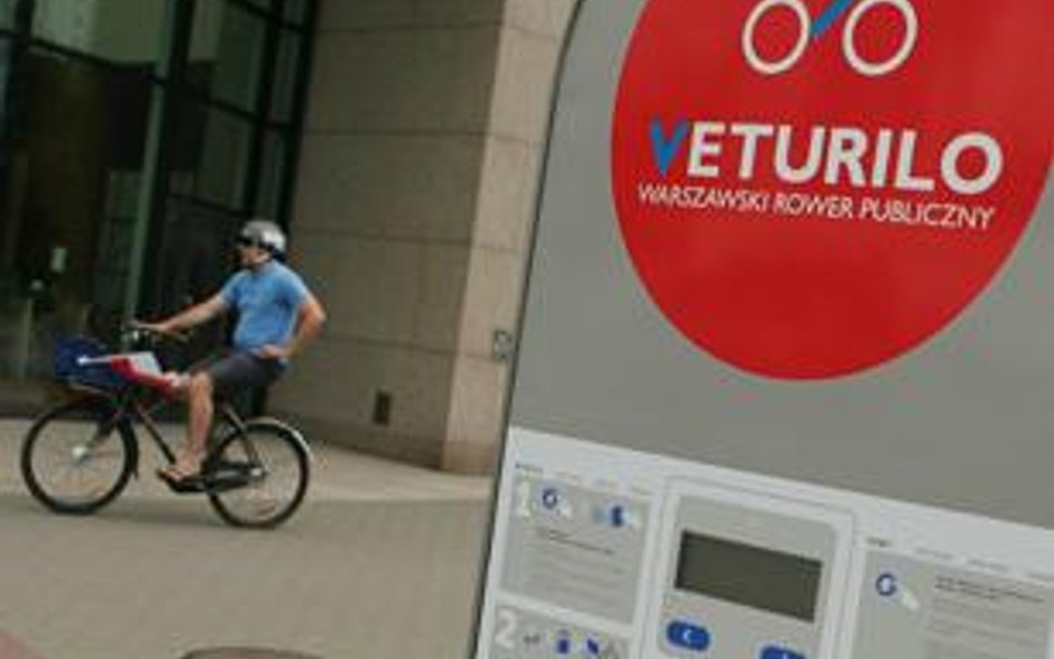Jeden z punktów wypożycznia rowerów w stolicy