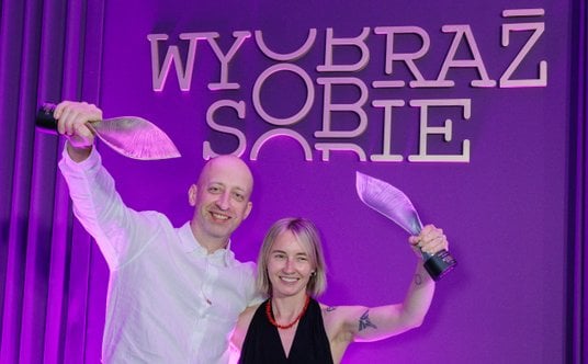 Marcin Michalski, laureat I miejsca, Jagoda Janowska, laureatka II miejsca i stypendystka Fundacji R