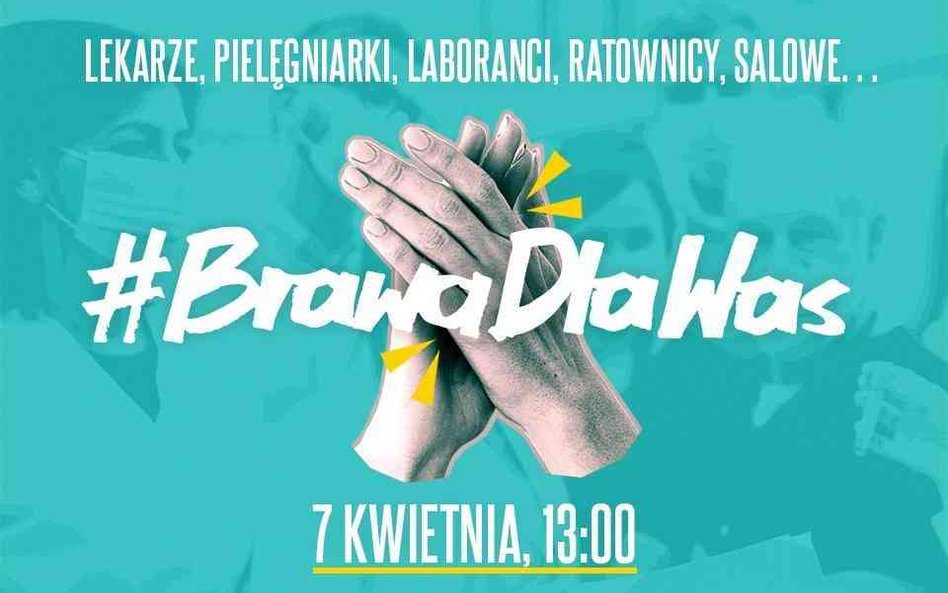 #BrawaDlaWas - media zachęcają do podziękowania pracownikom ochrony zdrowia