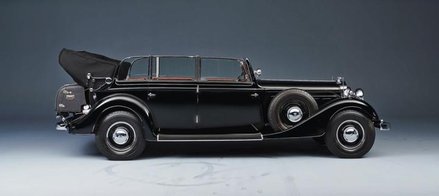 Horch 850 Pullman Cabriolet z 1936 roku to rarytas. Powstały tylko 134 egzemplarze.