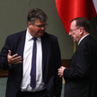Minister spraw wewnętrznych i administracji Mariusz Kamiński oraz wiceminister spraw wewnętrznych i 
