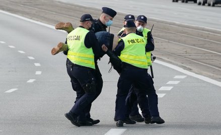 Protest przedsiębiorców w centrum Warszawy