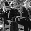 Donald Tusk, Angela Merkel i Władimir Putin na Westerplatte w czasie uroczystości z okazji 70. roczn