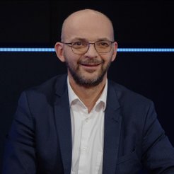 Gościem Przemysława Tychmanowicza był Sobiesław Kozłowski, dyrektor w Noble Securities. Fot. mat. pr