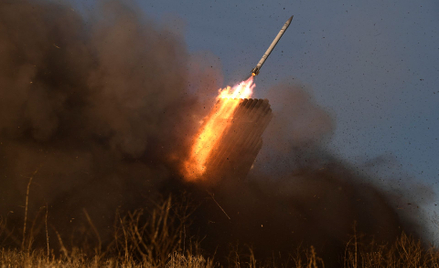 Ukraińska wyrzutnia rakiet Grad