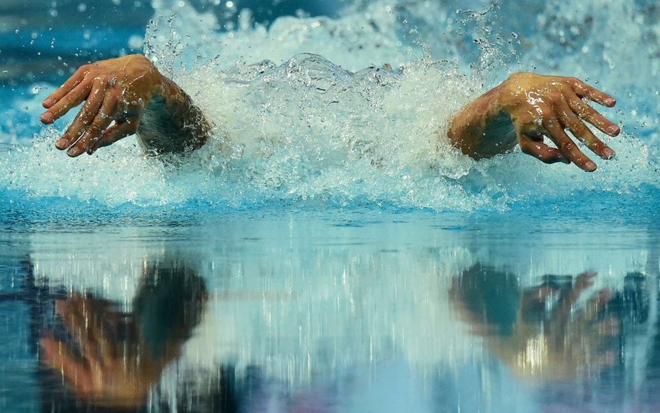 4 sierpnia, Rosja. Chad Le Clos z RPA podczas półfinału pływackich mistrzostw świata w Kazaniu.