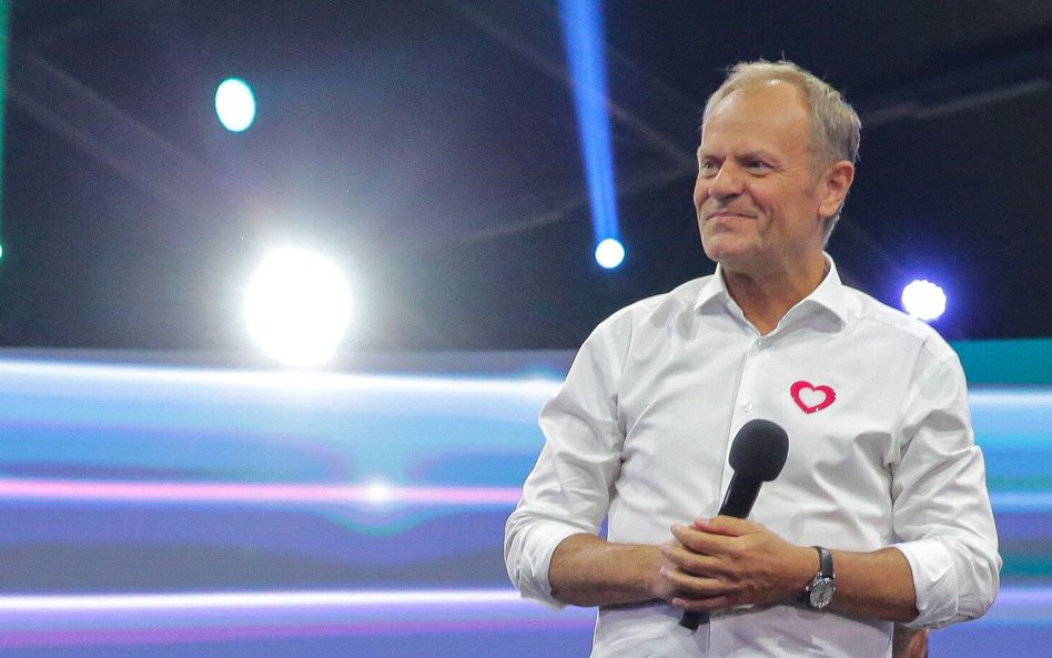 Premier Donald Tusk (PO) wystąpił na otwarciu Campusu Polska Przyszłości 2024 w Olsztynie