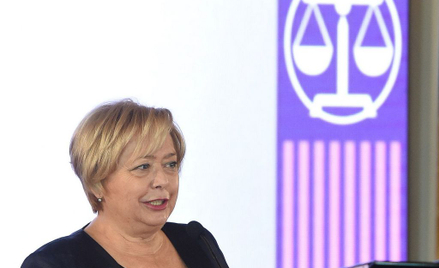 Pierwsza Prezes Sądu Najwyższego - prof. Małgorzata Gersdorf podczas uroczystości w ramach jubileusz