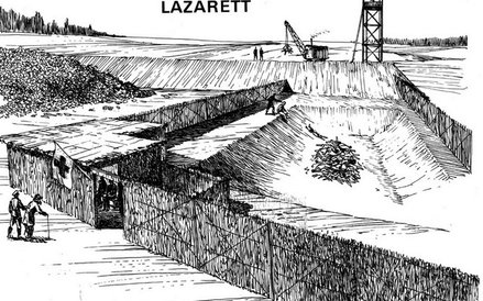 Rysunki Samuela Willenberga przedstawiające obóz zagłady w Treblince: Lazaret