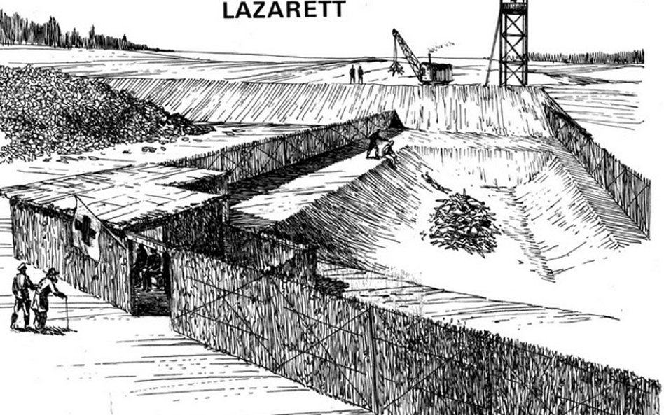 Rysunki Samuela Willenberga przedstawiające obóz zagłady w Treblince: Lazaret