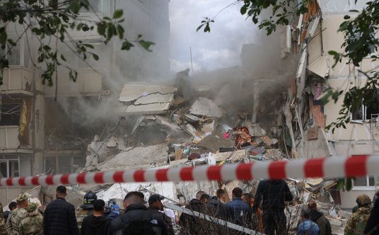 W Biełgorodzie trwa akcja poszukiwawczo-ratunkowa