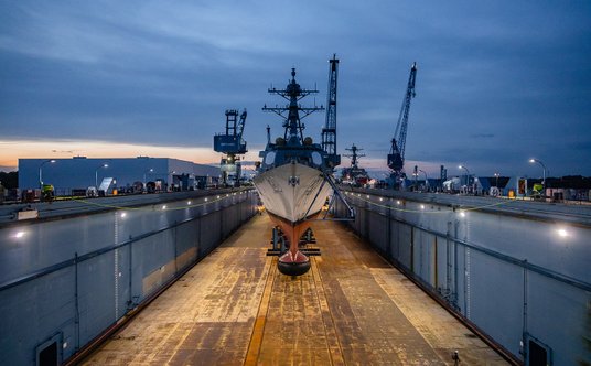 "Niszczyciel Carl M. Levin. Fot./General Dynamics Bath Iron Works"