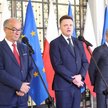 Włodzimierz Czarzasty, Szymon Hołownia i Donald Tusk deklarują zgodną współpracę koalicji