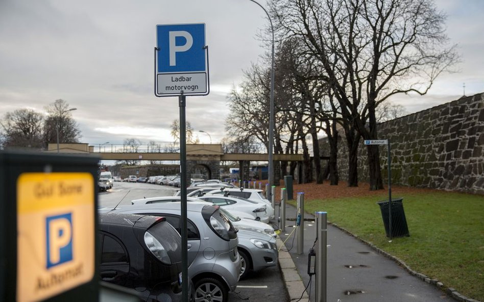 Parking samochodów elektrycznych w Oslo