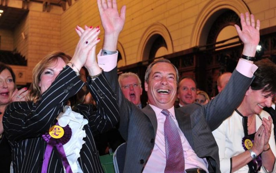 Nigel Farage i inni eurosceptycy zyskali większe znaczenie w europarlamencie (na zdjęciu lider Parti