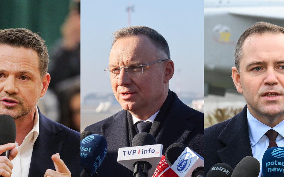 Rafał Trzaskowski, Andrzej Duda i Karol Nawrocki