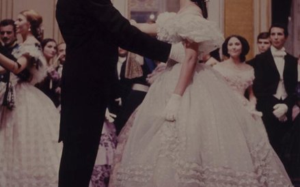 Burt Lancaster i Claudia Cardinale w filmie "Lampart"