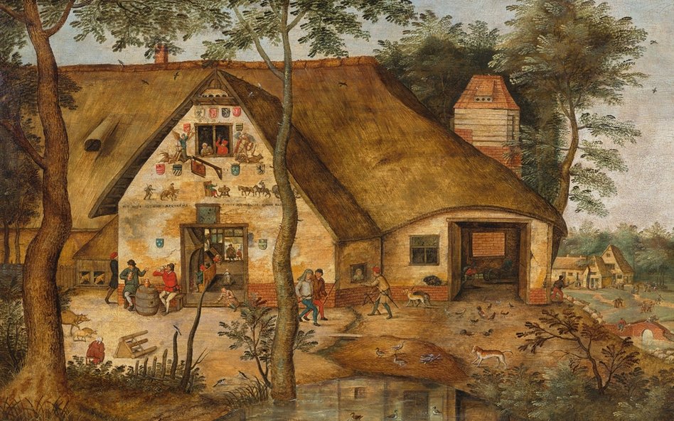 Pieter II Brueghel (Breughel), "Karczma Pod Świętym Michałem"