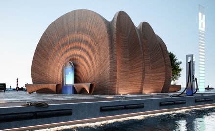 Stacje powstaną z wydrukowanych w technologii 3D bloków z niskoemisyjnego betonu.