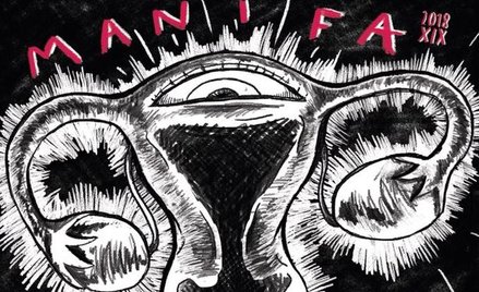 Plakat XIX Manify, która dziś przejdzie przez Centrum Warszawy.