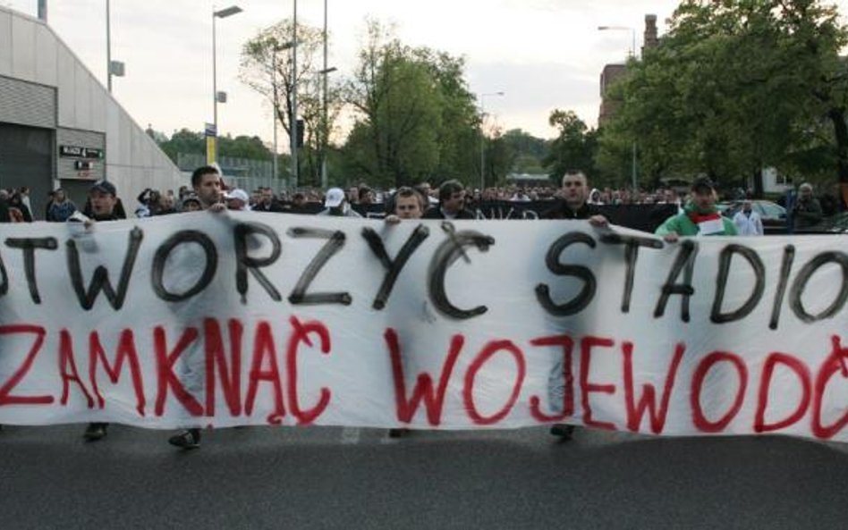 Protest kibiców Legii Warszawa