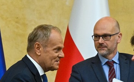 Donald Tusk i Maciej Berek