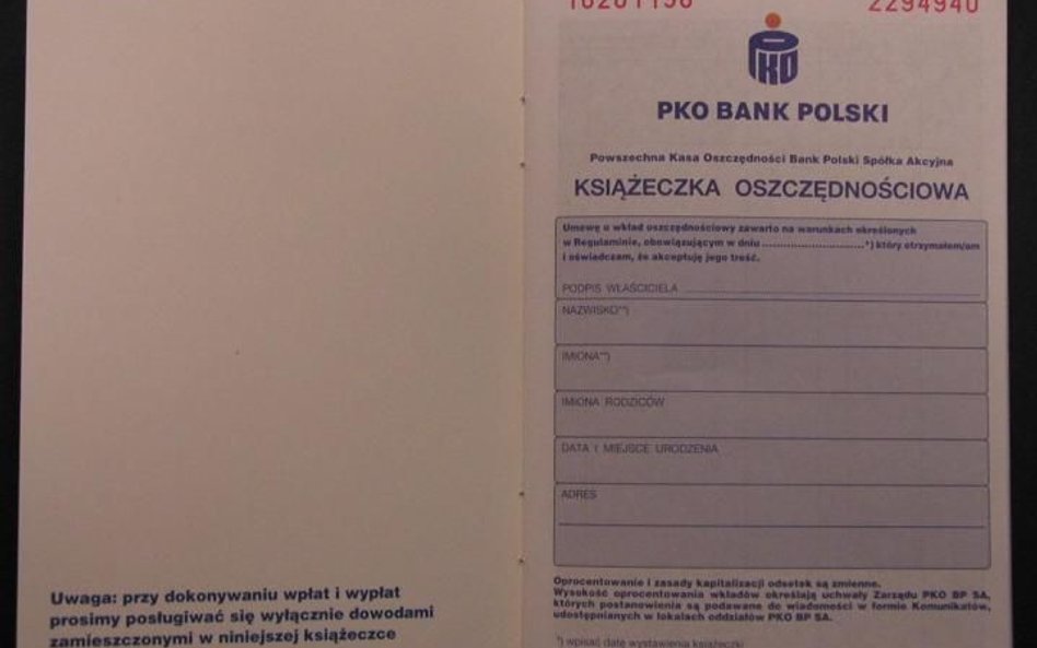 Jeśli książeczka oszczędnościowa PKO BP została zniszczona  lub zgubiona, aby odzyskać pieniądze, tr