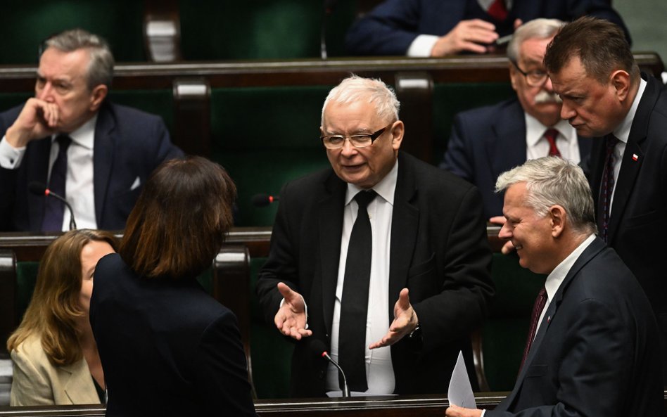 Jarosław Kaczyński w Sejmie