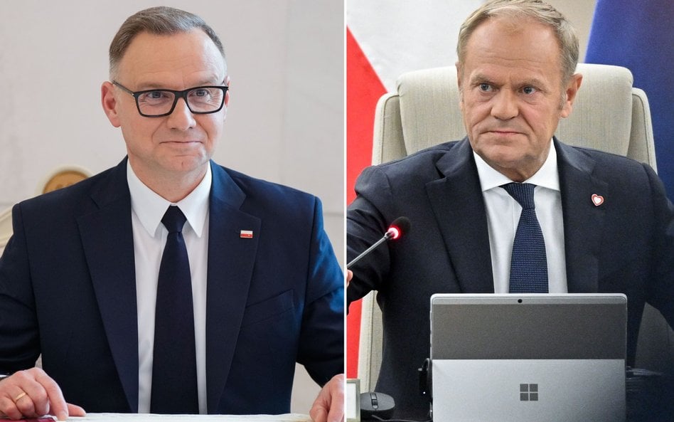 Andrzej Duda i Donald Tusk