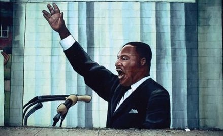 Mural; Martin Luther King Jr., National Historic Site Atlanta/mat. Ambasady USA
