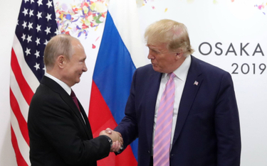 Władimir Putin w czasie spotkania z Donaldem Trumpem w 2019 roku
