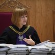 Sędzia Marta Pilśnik na sali rozpraw.
