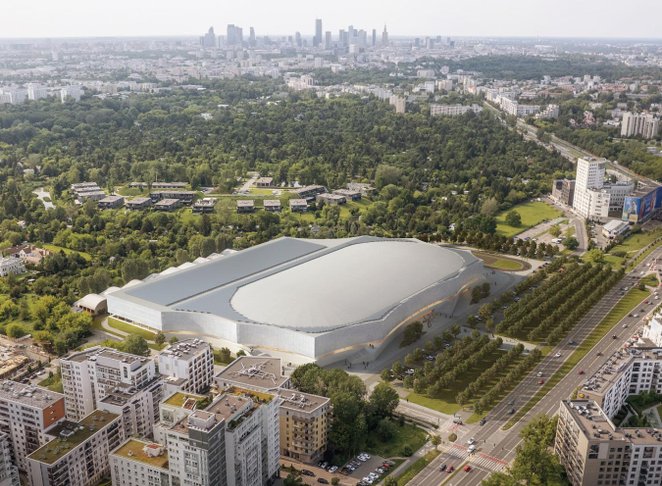 Projekt o wartości 179,3 mln zł (na lata 2025–2030) zakłada budowę zadaszonej hali z torem do łyżwia