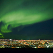 Marzec 2005 roku – zorza polarna nad Reykjavíkiem