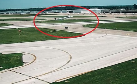 USA: Metry od katastrofy na lotnisku. Przez pośpiech na pracowniczego grilla