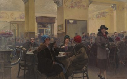 Józef Rapacki namalował w końcu lat 20. XX wieku wnętrze Małej Ziemiańskiej