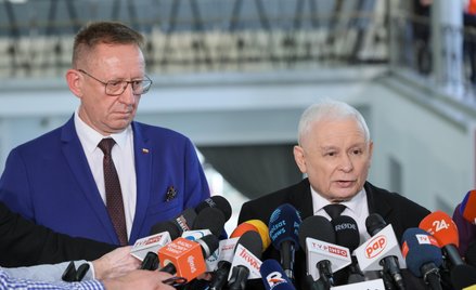 Robert Telus i Jarosław Kaczyński