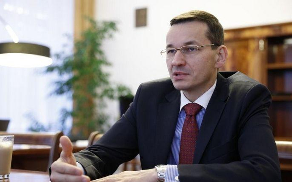 Wicepremier Mateusz Morawiecki