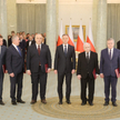 Wicepremierzy: Mariusz Błaszczak, Henryk Kowalczyk, Jacek Sasin oraz Piotr Gliński (na zdjęciu z pre