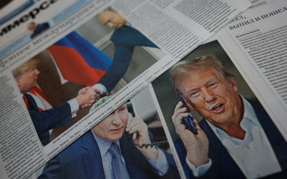 Pierwsze strony rosyjskich gazet po jednej z poprzednich rozmów Trumpa z Putinem
