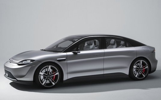 Sony Vision-S 01. E-limuzyna zaprezentowana w 2019 roku.