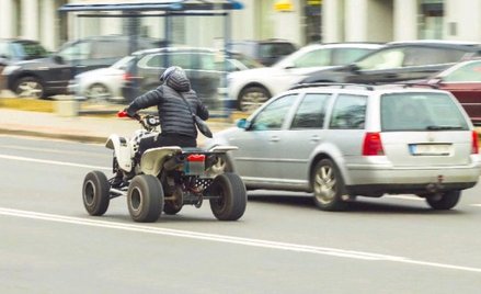 Quad to taki sam pojazd mechaniczny jak samochód