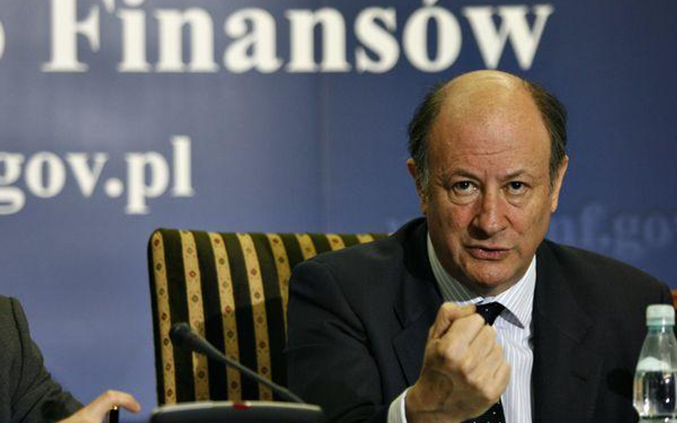 Minister finansów Jacek Rostowski