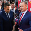 Sławomir Mentzen, Rafał Trzaskowski i Karol Nawrocki