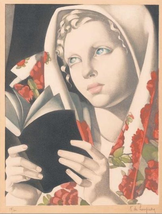 Wielkim powodzeniem cieszą grafiki Tamary Łempickiej.