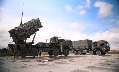 Prezentacja systemu obrony rakietowej Patriot w Rzeszowie