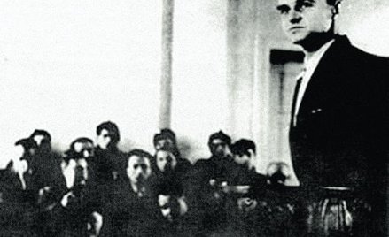 Pilecki podczas procesu przed Rejonowym Sądem Wojskowym w Warszawie, 1948 r.