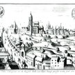 Widok Pragi, rycina z początku XVII w.